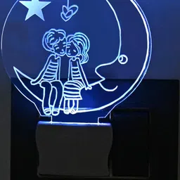 1ST TIME Red & Green Printed Acrylic Contemporary Abstract Shaped Shaped Wall Lamp image 4