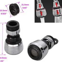 Trifecta Kitchen Faucet Aerator Sink Tap Sprayer Head -360 Degree Rotatable ABS Anti-Splash Faucet Sprayer Head Replacement - Sink Nozzle Attachment with 2 Modes (Faucet Head - D - 1) image 5