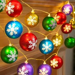 Homesake Green & Red Round Shape String Lights-image-48