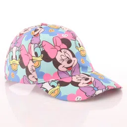 Babyhug Disney  Summer Cap With Minnie Mouse Print - Blue-picture-36