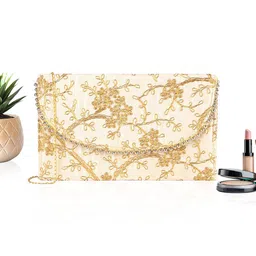 Kuber Industries Unisex Floral Embroidered Purse Clutch-picture-11