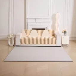 HOMETHREADS Brown Embroidered Sofa Cover-picture-25