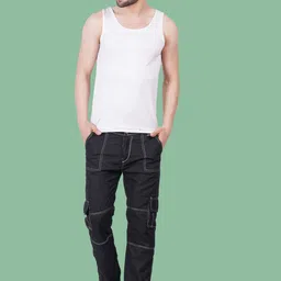 LINARIA Men Classic Tapered Fit Slash Knee Jeans-picture-37