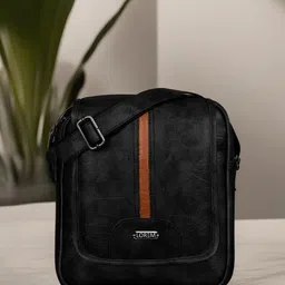 LOREM Black Structured Shoulder Bag image 1