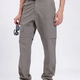 glitchez Men Cotton Relaxed Fit Trousers with Belt-picture-27