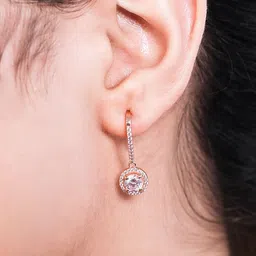 Zavya Rose Gold-Plated 925 Sterling Silver Earrings image 2