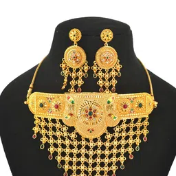 Rozy Styles Gold-Toned Brass Jewellery Set-picture-27