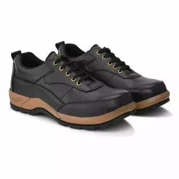 Enrich Field Steel Toe Safety Shoes Pure Leather Anti-Skid Size UK 8 Black Model 65BK-picture-12