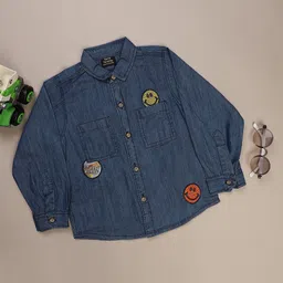 V-Mart Boys Solid Spread Collar Casual Shirt-picture-15