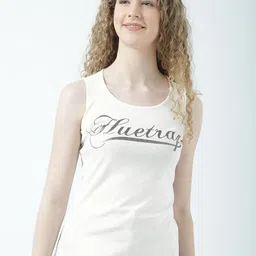 Huetrap Women Off-White Solid Tank Pure Cotton Top-image-25