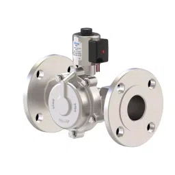 Uflow 24 V DC Flange End (NC) Stainless Steel Pilot Operated Piston 2/2 WayType High Pressure Solenoid Valve HCP310BNEWV0 image 1