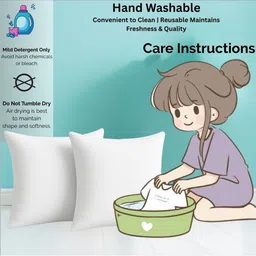 Siroki Bond 2 Pieces White Square Cushions image 3