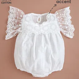 Hopscotch Girls Pure Cotton Lace Onesie image 5