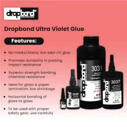 Drop Bond By POLYFIX Ultra Violet Glue 100 g UV Glass & Paper Premium Adhesive for Bonding Quick Curing, 3030 image 2