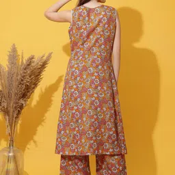 Milastru Printed Cotton Straight Kurta & Trousers image 2
