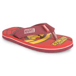 Toothless Marvel Avengers Theme Featuring The Armored Avenger Iron Man Printed Flip Flops - Red-picture-15