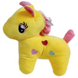 Tickles Unicorn Soft Stuffed Plush Animal Toy for Kids Boys & Girls Birthday Gift (Color: Yellow Size: Length 20 cm)-picture-9