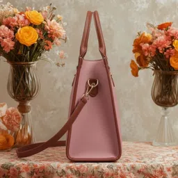 LIKE STYLE Textured PU Structured Handheld Bag image 4