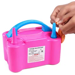 Play Nation High Power Electric Balloon Inflator with Dual Nozzles - Pink & Blue image 3