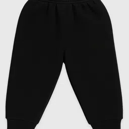 KUCHIPOO Fleece Knit Pack Of 3 Solid Joggers - Red Black & Navy Blue image 4