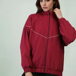 The Roadster Lifestyle Co Stand Collar Windcheater Jacket image 4
