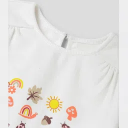 Somersault  Full Sleeves Nature Theme Printed Sweatshirt - White image 5