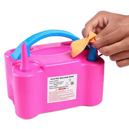 Play Nation High Power Electric Balloon Inflator with Dual Nozzles - Pink & Blue image 4