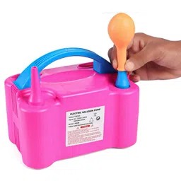 Play Nation High Power Electric Balloon Inflator with Dual Nozzles - Pink & Blue image 5