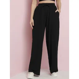 Stylecast X Kotty Women Solid Classic High-Rise Relaxed Fit Trousers-picture-18