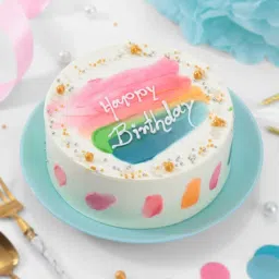 Blooms And Rainbow Indulgence Birthday Combo image 3