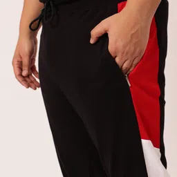 Toodle Plus Size Men Colourblocked Pure Cotton Joggers image 5
