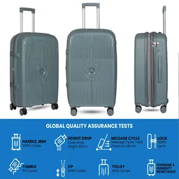 Polo Class Textured Hard-Sided Cabin Trolley Bag image 3