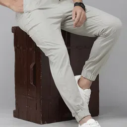 The Roadster Lifestyle Co. Men Regular Fit Solid Pleated Joggers image 1