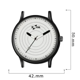 Rocsil Men Brass Dial & Bracelet Style Straps Analogue Watch NB-5 Gol Bk Case Sefar Belt image 2