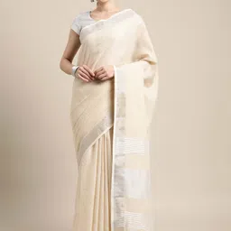 Panzora Solid Striped Zari Saree-picture-20