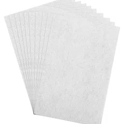 Asian Hobby Crafts A4 Felt Sheet - White, Pack of 10 Pcs-picture-23