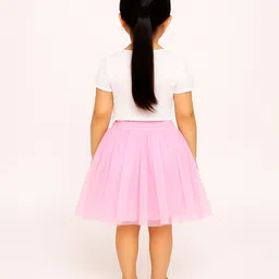 Tilism Woven Solid Tutu Skirt - Baby Pink image 3