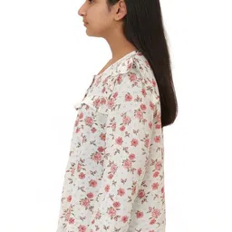 Galad Printed Cotton Round Neck Tops image 2