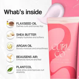 The Curl Co Set Of 4 Curl Cream- 200 ml - Cream-150 g- Cream- 150 g & Hair Serum- 50ml image 2