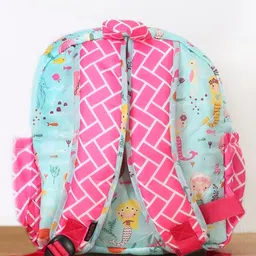 Rosada Mermaid Printed Backpack for Kids With Matching Keychain hanging, Waterproof Trendy and Spacious Kids Backpack, Stylish Bag for Kids - Small(10 Inches) image 4