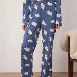Trendyol Women Graphic Printed T-shirt & Pyjamas Night suit image 2