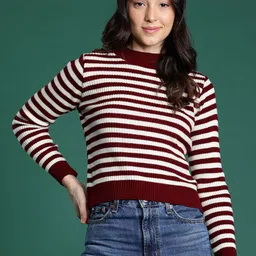 DressBerry Acrylic Striped Pullover-picture-10