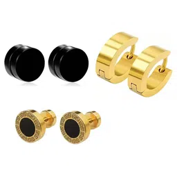 Crazy Fashion Pack Of 3 Contemporary Studs Earrings-picture-34
