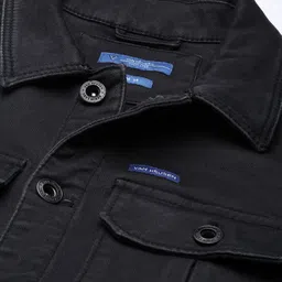 VAN HEUSEN DENIM LABS Men Solid Denim Jacket image 2