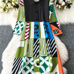 TOONKY Print Shirt Midi Dress-picture-40