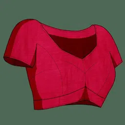 VRAGI Solid Beads and Stone Pure Chiffon Saree image 2