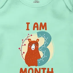 THE PRINT PLATTER Infants Printed Cotton Bodysuit With Ultra Bio Wash & Envelope Neck image 2