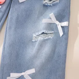 LULU & SKY Girls Embellished T-shirt with Trousers image 4