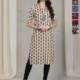 7Threads Women Pack Of 6 Ethnic Motifs Printed Daily Straight Kurtas-image-82