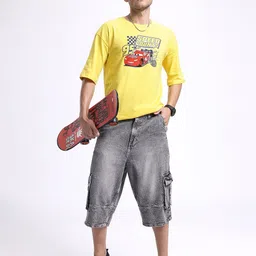 Kook N Keech Disney Men Cars Printed Pure Cotton Oversized T-shirt image 5